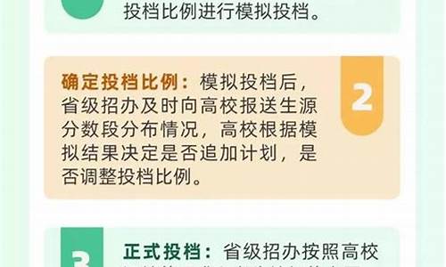 高考投档录取流程_高考投档录取流程和时间