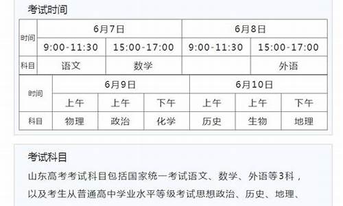 山东省高考时间2023,山东省高考的时间