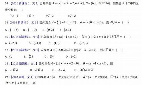 2016年全国高考文科数学_2016高考题文科数学